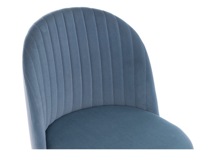 Стул на металлокаркасе Gabi blue/black (Арт.15112)