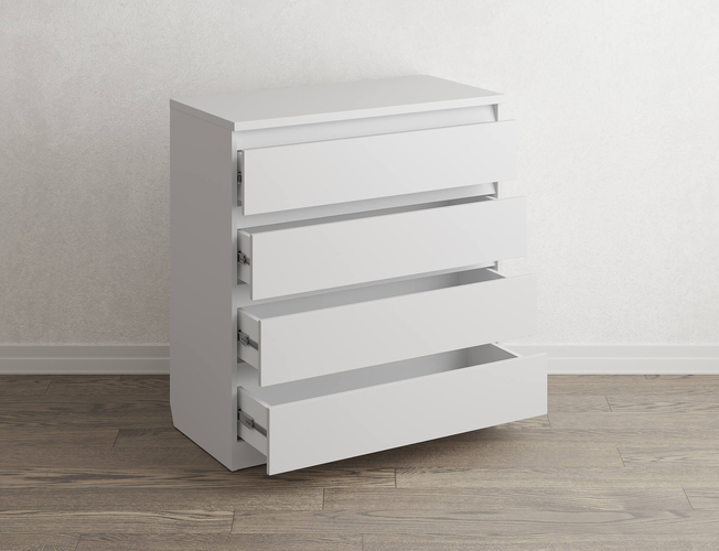 Белый комод Aksel