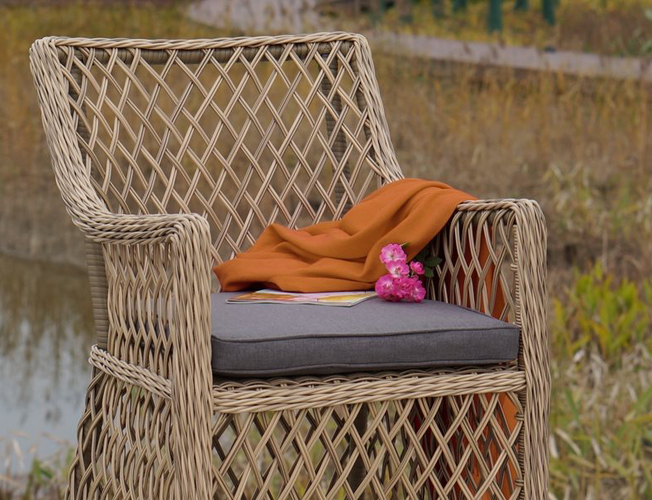 Кресло 4SIS Латте серо-желтый (Арт.YH-C1619W-2)