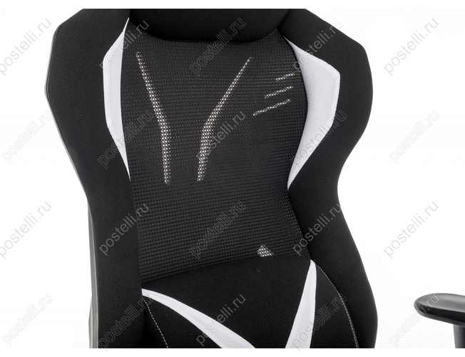 Игровое кресло Record белое/черное (Арт. 11483)