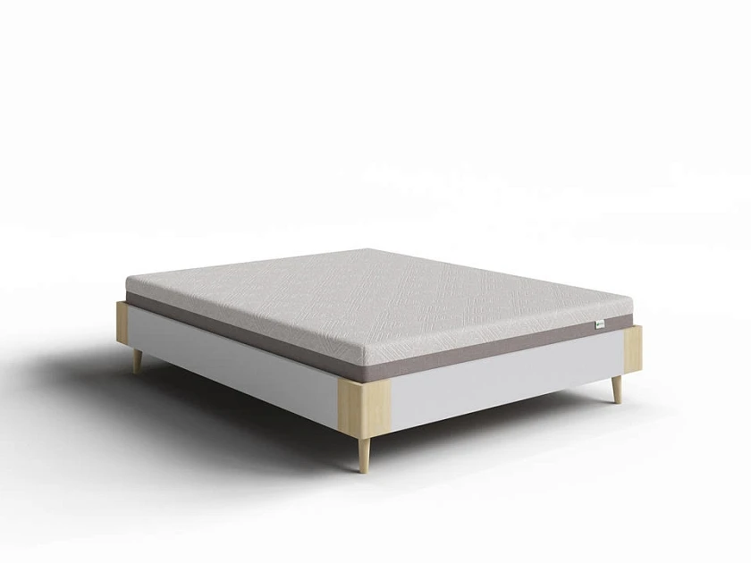 Кровать без изголовья Lagom Base Chips, белый жемчуг